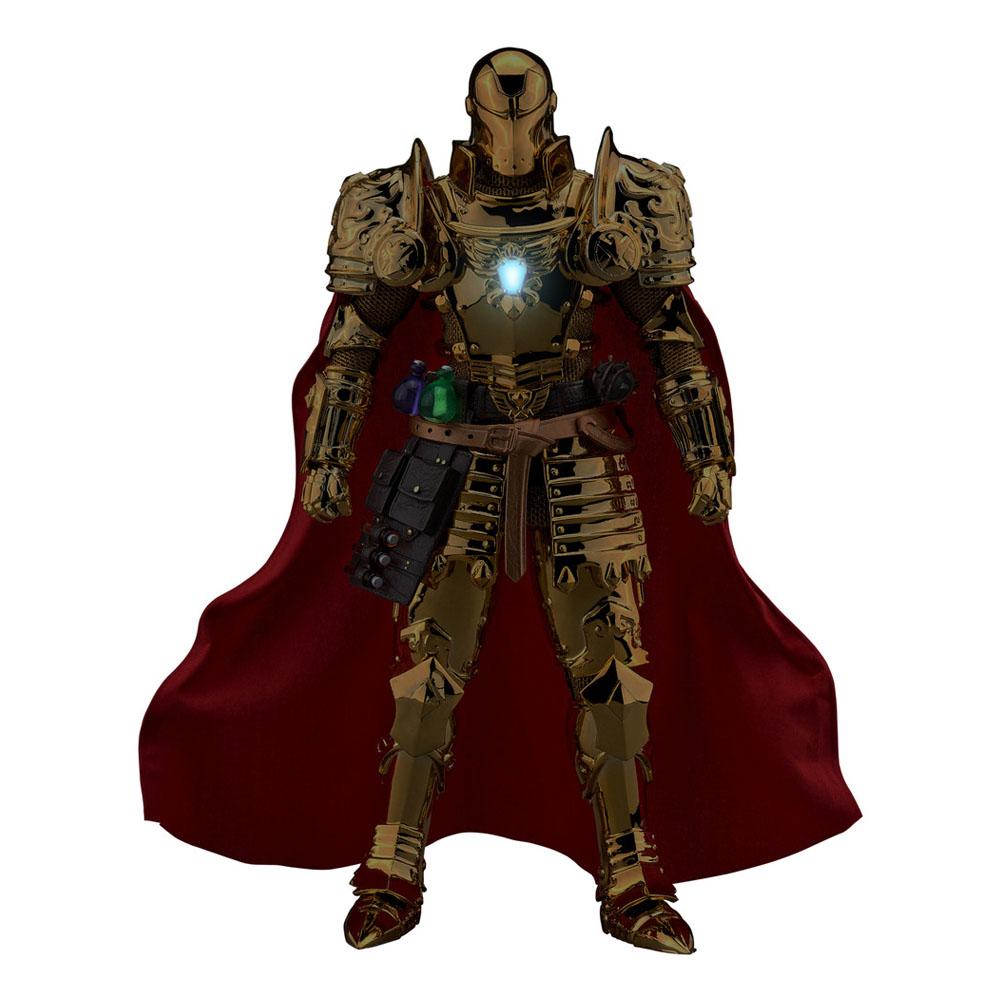 Marvel figurine Dynamic Action Heroes 1/9 Medieval Knight Iron Man Gold Version 20 cm