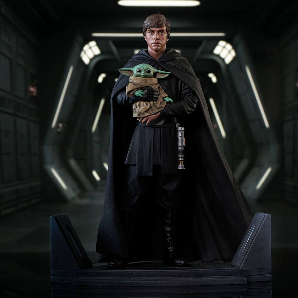 Star Wars: The Mandalorian statuette Premier Collection 1/7 Luke Skywalker & Grogu 25 cm