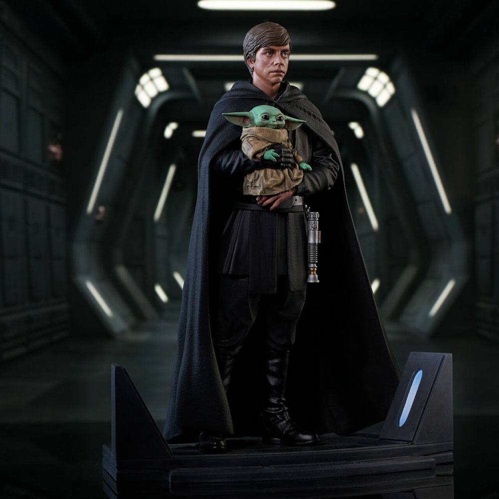 Star Wars: The Mandalorian statuette Premier Collection 1/7 Luke Skywalker & Grogu 25 cm