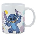 Stitch Hawaian Flower Mok 325ml
