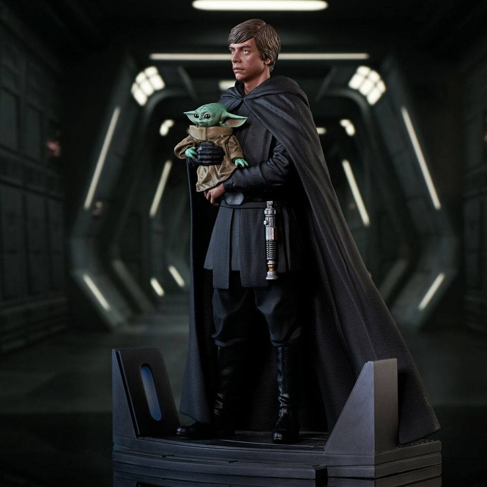 Star Wars: The Mandalorian statuette Premier Collection 1/7 Luke Skywalker & Grogu 25 cm