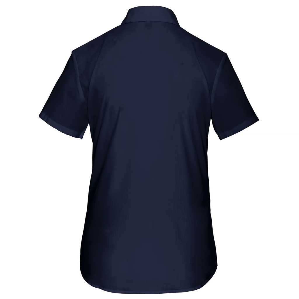 Chemise popeline polycoton manches courtes entretien facile femme