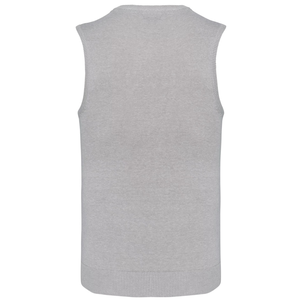 Pull col V sans manches