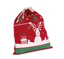 Sac avec cordon motifs de Noël - Cherry Red