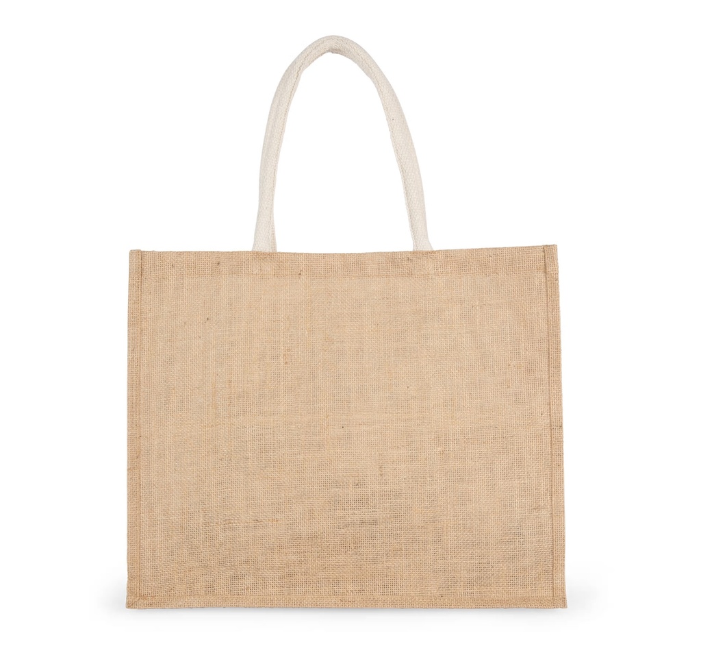 Sac shopping avec motifs de Noël - Natural / Cherry Red