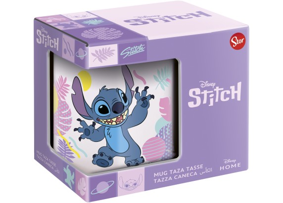 Stitch Hawaian Flower Mok 325ml