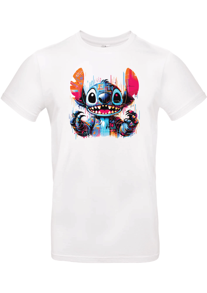 T-Shirt B&C E190 - A17 - Stitch futuriste