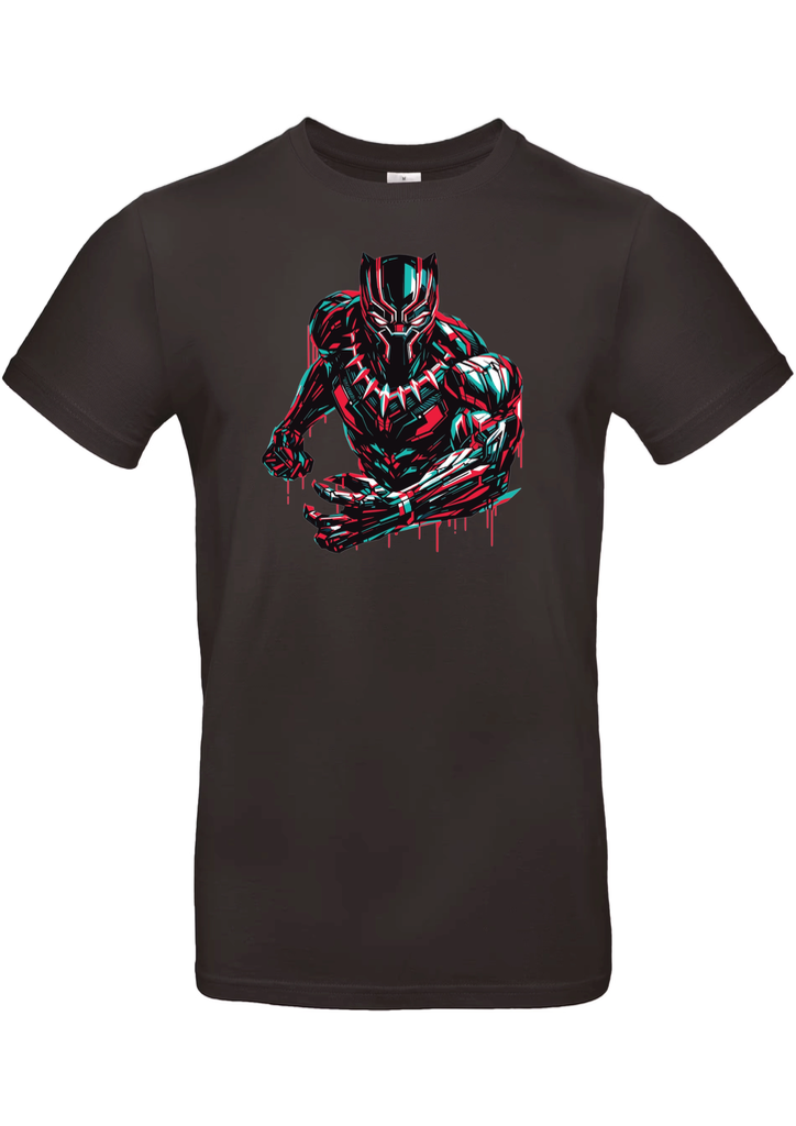 T-Shirt B&C E190 - B02 - Black Panthers - futuriste rouge
