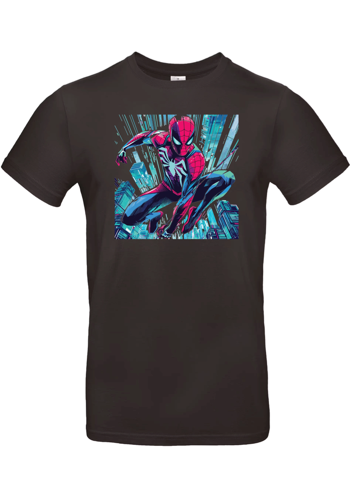 T-Shirt B&C E190 - B24 - Spiderman en vol