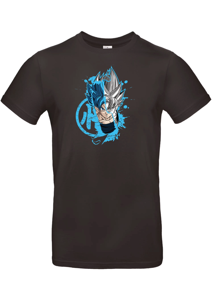 T-Shirt B&C E190 - C09 - San Goku Fond bleu
