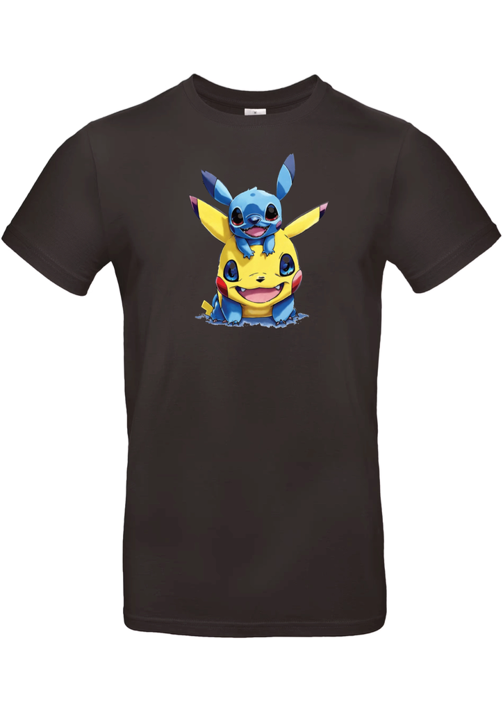 T-Shirt B&C E190 - D20 - Stitch & Pikachu