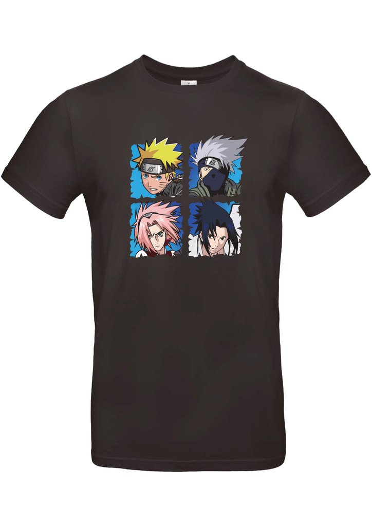 T-Shirt B&C E190 - I12 - Naruto 4 personnages