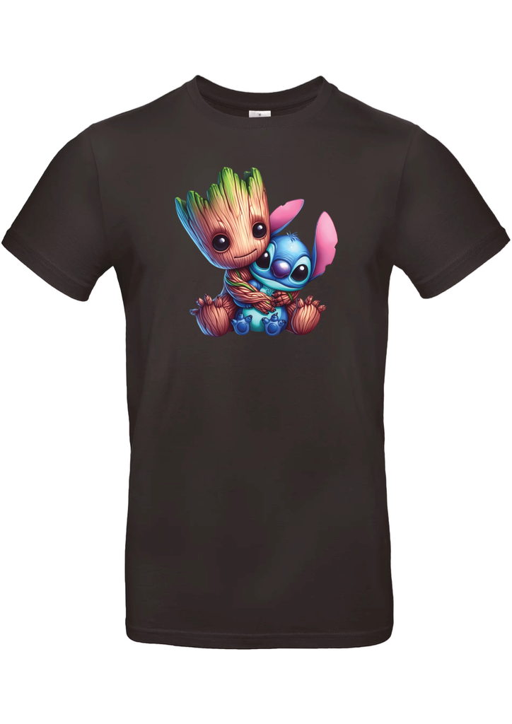 T-Shirt B&C E190 - J13 - Groot & Stitch
