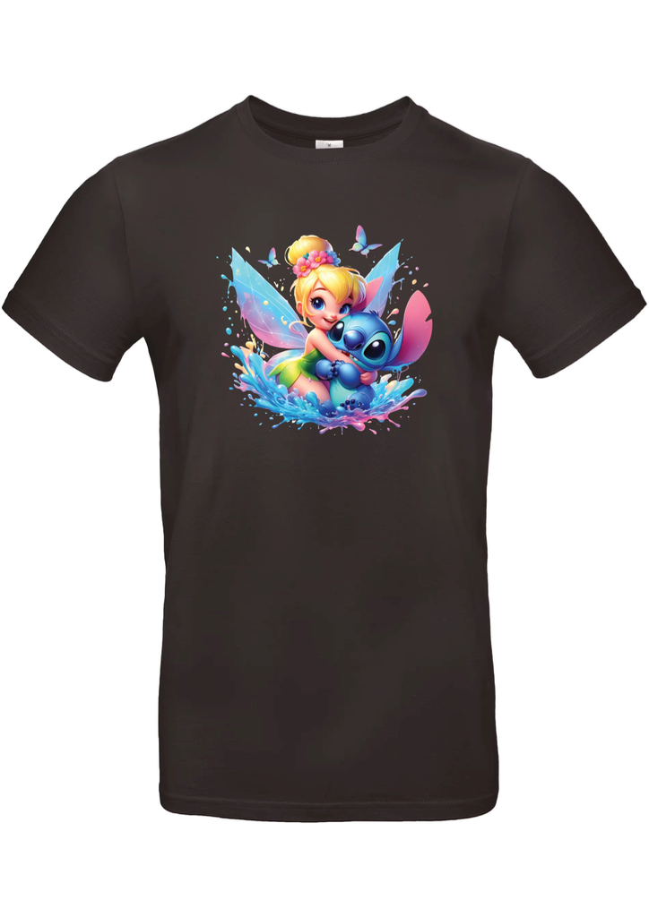 T-Shirt B&C E190 - J17 - Clochette & Stitch