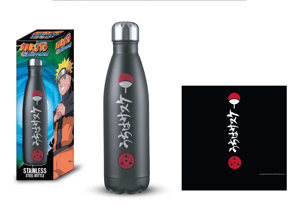 NARUTO - Uchiwa - Bouteille en Aluminium - 600 ml