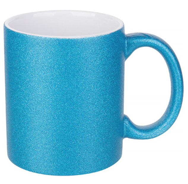 Mug Glitter Bleu
