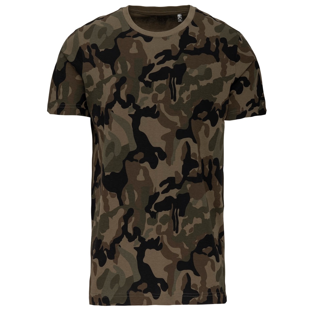T-Shirt Kariban Camo manches courtes homme