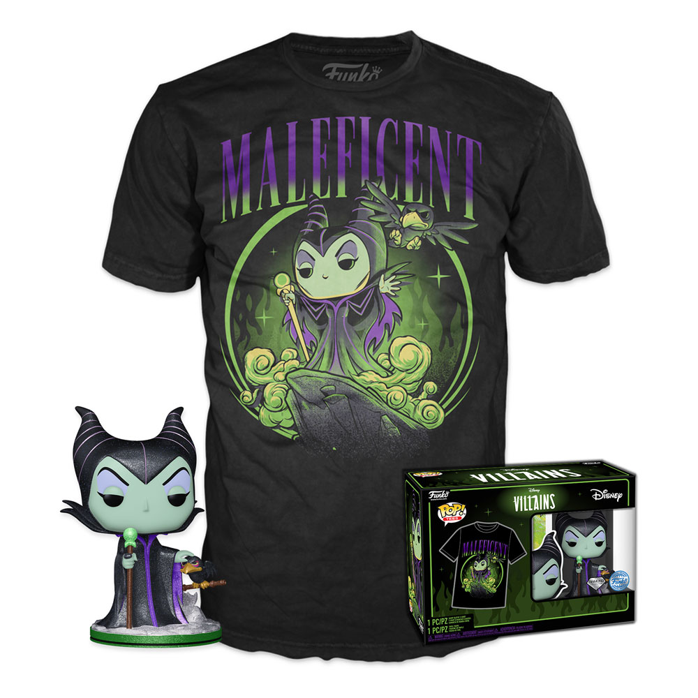 Disney POP! & Tee set figurine et T-Shirt Disney Villains: Maleficent