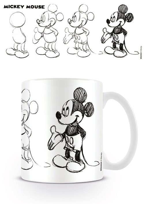 Mickey Mouse mug Sketch Process