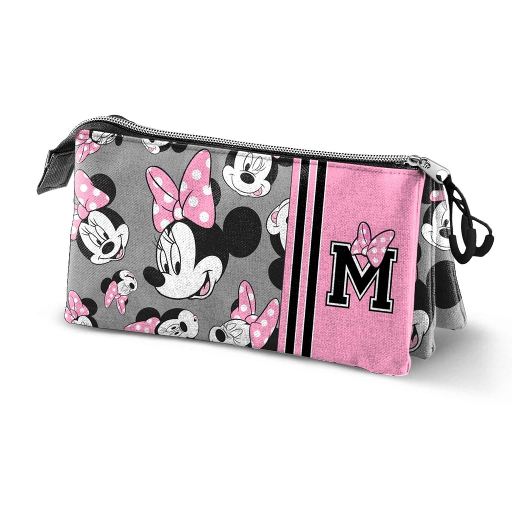 Minnie - Plumier 3 comp. 23x11x10 - Matière recyclée