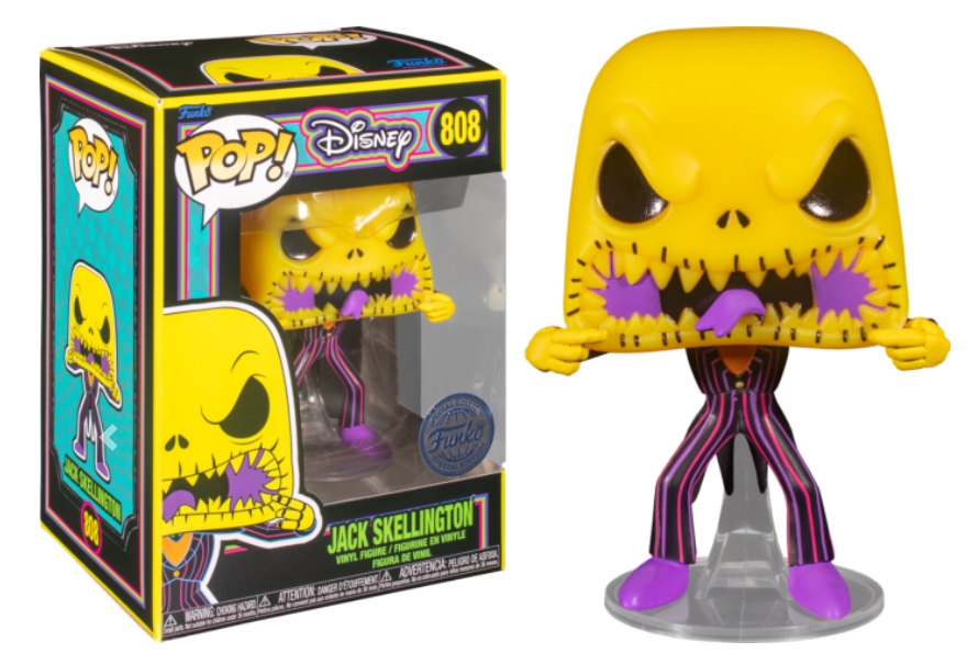 NIGHTMARE BEFORE CHRISTMAS - POP N° 808 - Scary Face Jack BLKLT