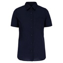 Chemise popeline polycoton manches courtes entretien facile femme
