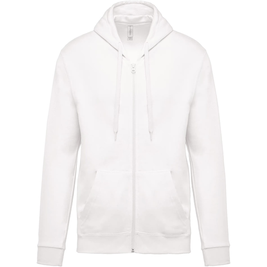 Sweat-shirt zippé capuche unisexe