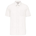 Chemise popeline polycoton manches courtes homme