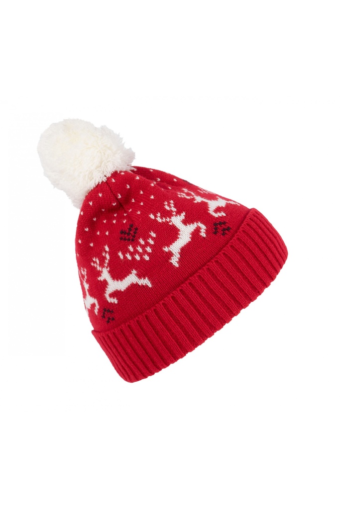 Bonnet de Noël motifs rennes