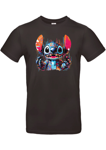 T-Shirt B&C E190 - A17 - Stitch futuriste