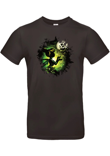 T-Shirt B&C E190 - A22 - Fée clochette jaune/noir