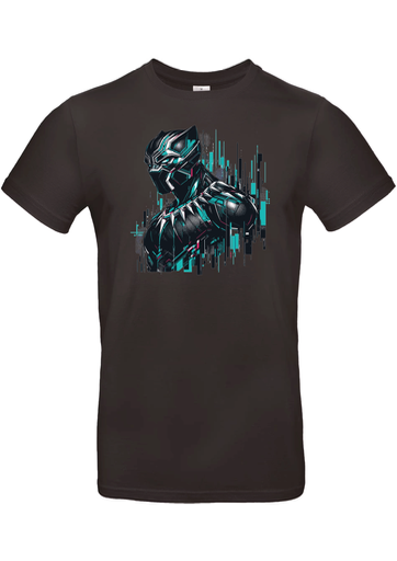T-Shirt B&C E190 - B01 - Black Panthers - futuriste noir