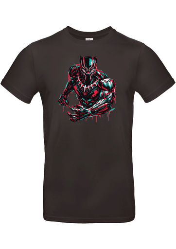 T-Shirt B&C E190 - B02 - Black Panthers - futuriste rouge