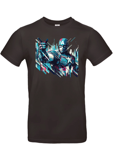 T-Shirt B&C E190 - B20 - Captain America avec doigt