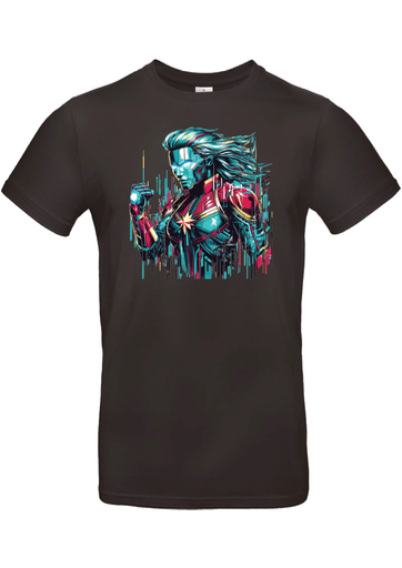 T-Shirt B&C E190 - B21 - Captain Marvel poing