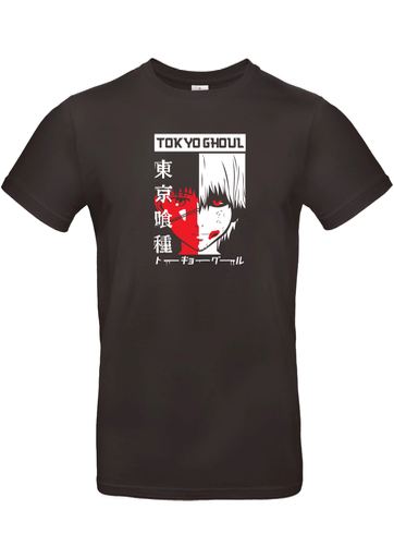 T-Shirt B&C E190 - G10 - Tokyo Ghoul face rouge