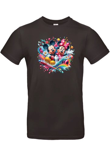 T-Shirt B&C E190 - H18 - Mickey & Minnie guitare