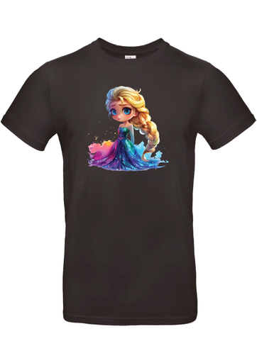 T-Shirt B&C E190 - J21 - Reine des Neiges enfants assise