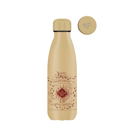 [4895205607415] HARRY POTTER - Carte du Maraudeur - Bouteille isotherme 350ml