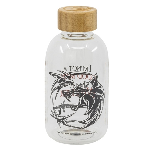 [8412497007851] THE WITCHER - Bouteille en Verre - Petit Format 620ml
