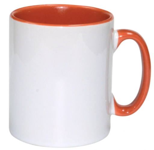 [Mug_11oz_orange] Mug anse Orange