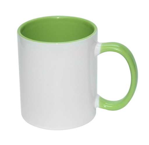 [Mug_11oz_Vert clair] Mug anse Verte Claire