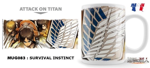 [3700469616442] Attack on Titan - Mug 325ml - Survival Instinct