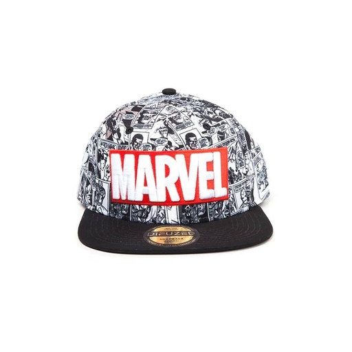 [SB097528MAR] Marvel Comics casquette Snapback Classic Red & White Logo