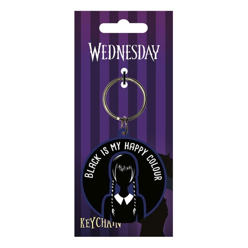 [RK39475C] Wednesday porte-clés caoutchouc Happy Colour