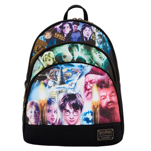 [202161] HARRY POTTER - Trilogy - Sac à dos LoungeFly '29x35x11cm'