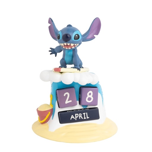 [221556] Stitch - Calendrier perpétuel 3D en résine