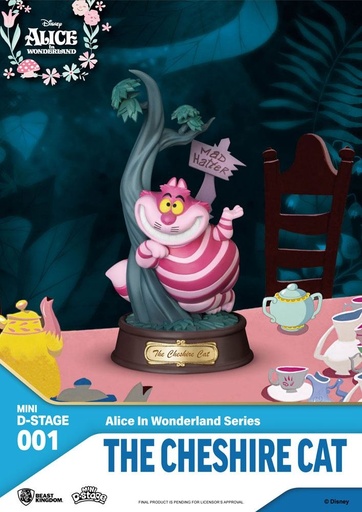 [206532] Disney - Chat du Cheshire - Statuette Mini diorama 10 cm