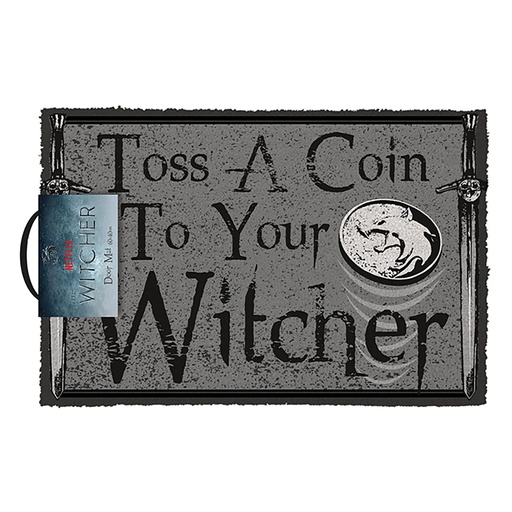 [218324] The Witcher - Lancez une pièce - Paillasson