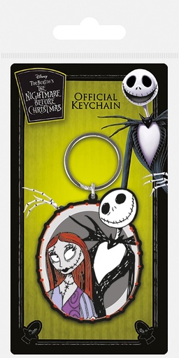 [168363] NBX - Porte-clés caoutchouc - Jack & Sally